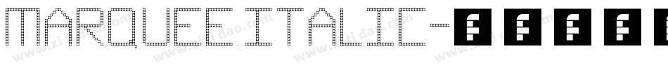Marquee Italic字体转换